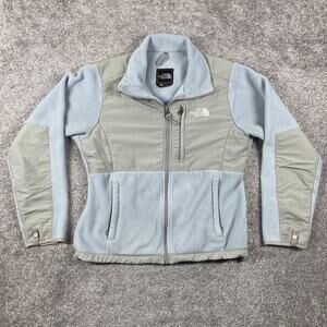 North Face Denali Jacket Womens Small Fleece Polartec Full Zip Color Block Blue
